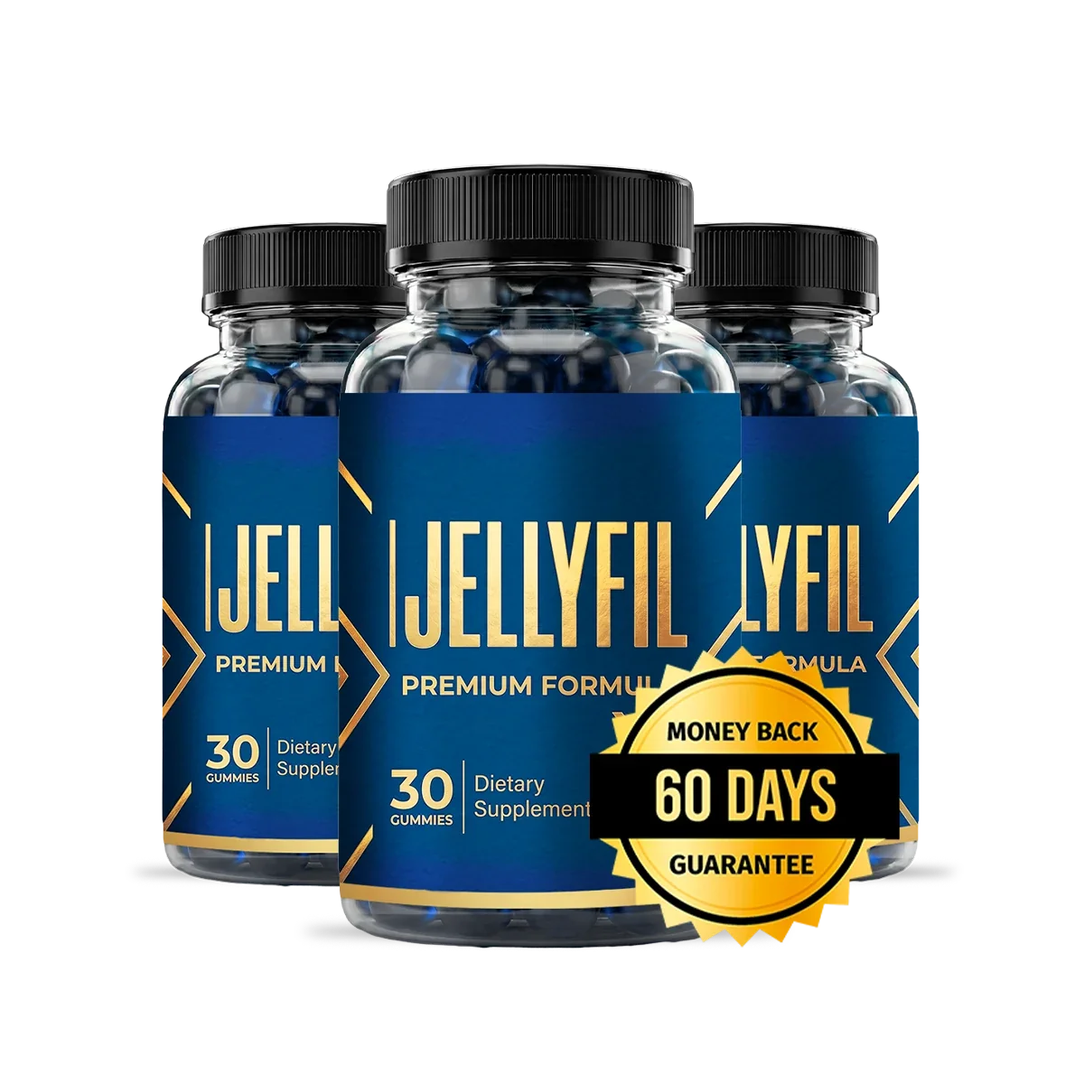 3 bottles of Jellyfil gummies